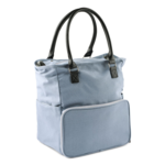 HobbyArts Borsa a tracolla con tasca con cerniera, grigio chiaro