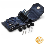 LYKKE Set di Ferri Circolari Componibili, Indigo, Starter Set, Blu, 9 cm