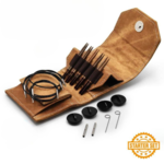 LYKKE Set di Ferri Circolari Componibili Umber, Starter Set, Tan, 9 cm