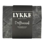 LYKKE Set di Uncinetti Tunisini Intercambiabili Driftwood, Grigio, 15 cm