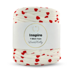 LindeHobby Inspire Print 04 Bianco con cuori rossi