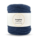 LindeHobby Inspire Print 18 Blu scuro con pois azzurri