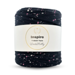 LindeHobby Inspire Print 22 Nero con piccole stelle e cuori