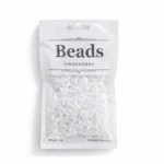 LindeHobby Beads Glitter 06 Bianco