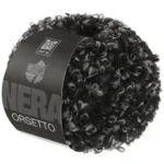 Lana Grossa Orsetto 106 Nero/Grigio