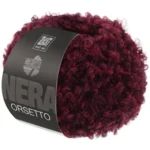 Lana Grossa Orsetto 102 Borgogna/Nero