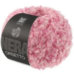 Lana Grossa Orsetto 101 Rosa acceso/Bianco grezzo
