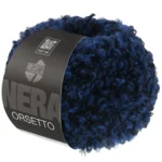 Lana Grossa Orsetto 107 Blu scuro/Nero