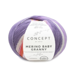 Katia Concept Merino Baby Granny 500 Lilla-grigio rosato