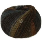 Lana Grossa Bomba 09 Nougat/moka/mora/blu nero/lilla grigiastro/verde oliva grigiastro/antracite
