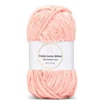 LindeHobby Fuzzy Chenille Silver Lurex 06 Salmone