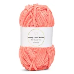 LindeHobby Fuzzy Chenille Silver Lurex 33 Salmone scuro