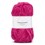 LindeHobby Fuzzy Chenille Silver Lurex 45 Fucsia scuro