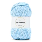 LindeHobby Fuzzy Chenille Silver Lurex 07 Azzurro baby