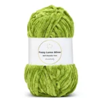 LindeHobby Fuzzy Chenille Silver Lurex 32 Verde prato