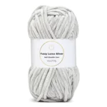LindeHobby Fuzzy Chenille Silver Lurex 42 Grigio canna di fucile
