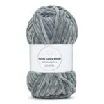 LindeHobby Fuzzy Chenille Silver Lurex 05 Grigio scuro