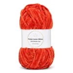 LindeHobby Fuzzy Chenille Silver Lurex 25 Terracotta
