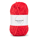 LindeHobby Fuzzy Chenille Gold Lurex 11 Rosso sangue