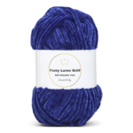 LindeHobby Fuzzy Chenille Gold Lurex 26 Blu zaffiro