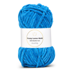 LindeHobby Fuzzy Chenille Gold Lurex 30 Azzurro cielo