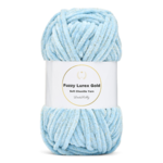 LindeHobby Fuzzy Chenille Gold Lurex 07 Azzurro baby