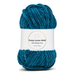 LindeHobby Fuzzy Chenille Gold Lurex 18 Verde petrolio