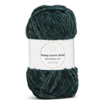 LindeHobby Fuzzy Chenille Gold Lurex 19 Verde scuro nefrite