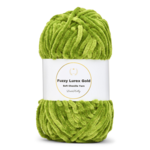 LindeHobby Fuzzy Chenille Gold Lurex 32 Verde erba