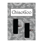 ChiaoGoo Fermacavo, 2 Pezzi Large Nero