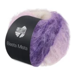 Lana Grossa Basta Mista 125 Viola scuro/viola grigiastro/viola/lilla/bianco