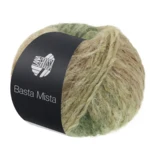 Lana Grossa Basta Mista 120 Giada/verde grigiastro/verde reseda/cammello/tortora
