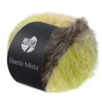 Lana Grossa Basta Mista 117 Marrone grigiastro/tortora/giallo/giallo chiaro/verde oliva chiaro