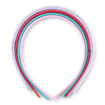 LindeHobby Fasce per capelli, Colori assortiti, 8 mm, 5 pz