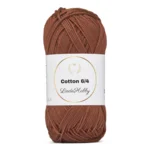 LindeHobby Cotton 6/4 107 Marrone