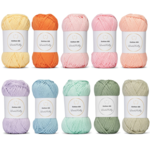 LindeHobby Cotton 8/8 - Soft Pastel Dream, 10 gomitoli