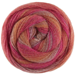 Lana Grossa Gomitolo Gala 4032 Viola grigiastro/rosa/rosso pomodoro/giallo aranciato