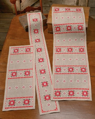 Kit da ricamo Stile Folcloristico Svedese 36 x 124 cm