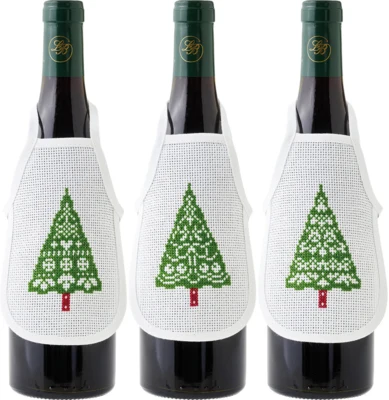 Kit Ricamo Alberi di Natale 10 x 15 cm