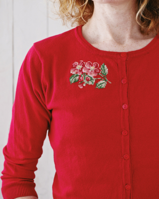 Kit da ricamo Fiori 8 x 6,5 cm