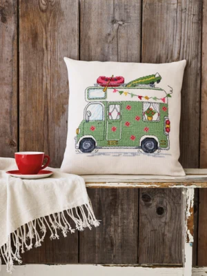 Kit per ricamo Camper 40 x 40 cm
