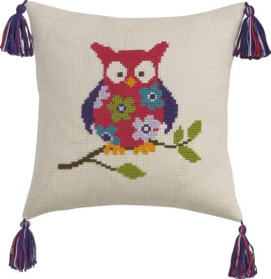 Kit di ricamo Gufo 30 x 30 cm