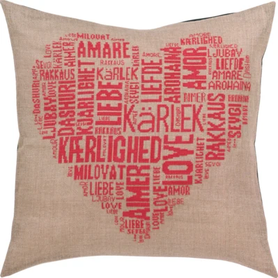 Kit ricamo Love rosa 60 x 60 cm
