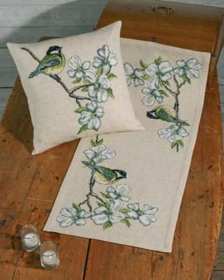 Kit Ricamo Cinciallegra 40 x 40 cm