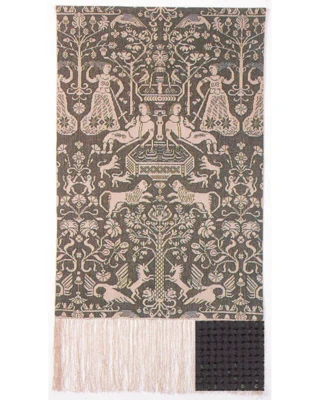 Kit per ricamo Beidewand verde scuro 85 x 147 cm