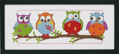 Kit da Ricamo Gufi R5496 36 x 15 cm