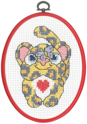 Kit Ricamo MFK Leopardo M/R 5959/30 13 x 18 cm