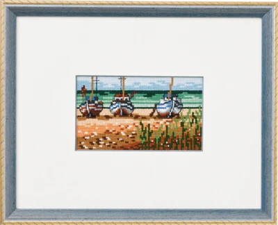 Kit da Ricamo Barche sulla Spiaggia R5402/22 23 x 18 cm
