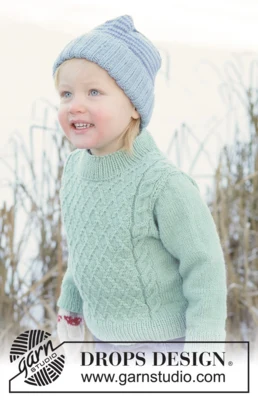 50-16 Chilly Charm Sweater by DROPS Design