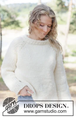 264-26 Quiet Hours Sweater by DROPS Design